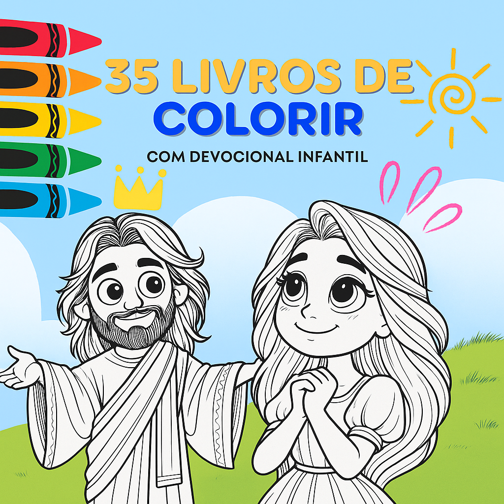 35 Livros de Colorir Cristãos - Volume 1